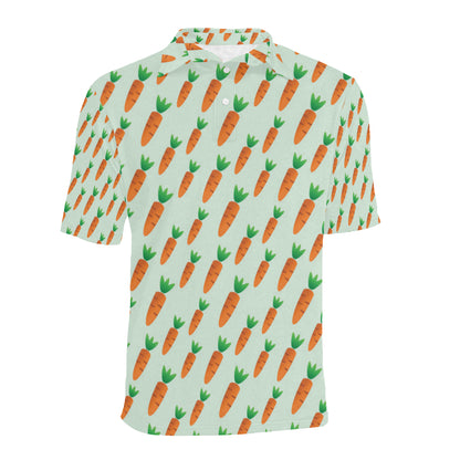 Carrot Pattern Print Design 05 Men Polo Shirt