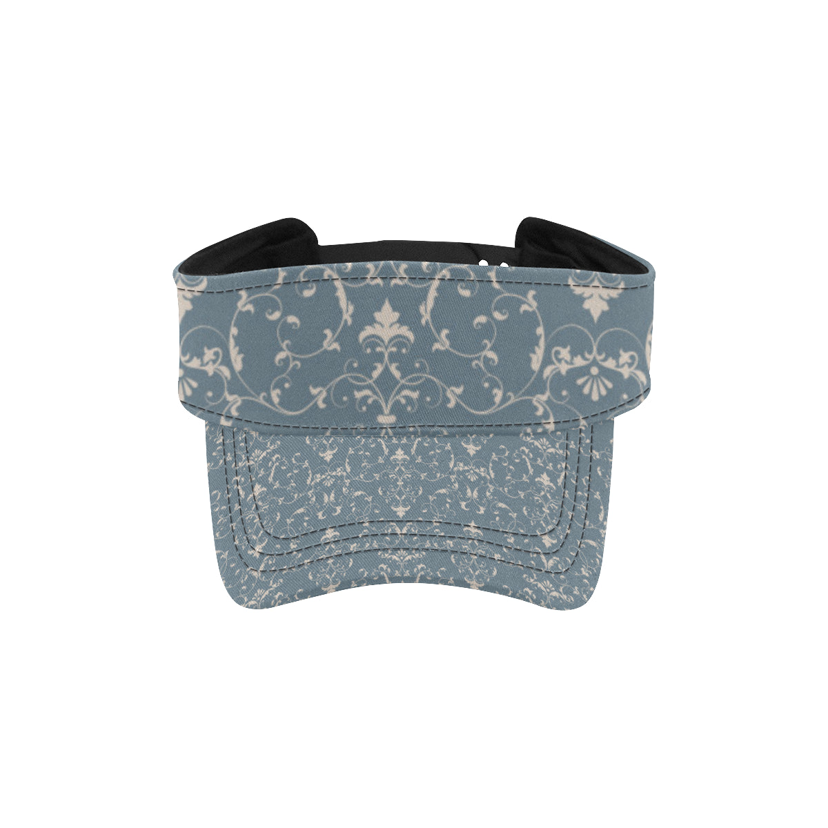 Damask Elegant Teal Print Pattern Unisex Sun Visor