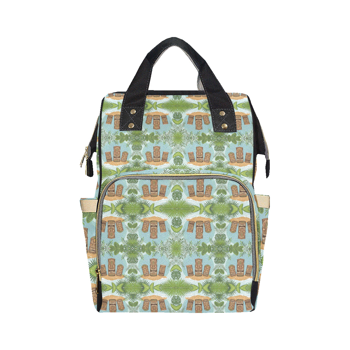 Tiki Wood Island Diaper Bag Backpack
