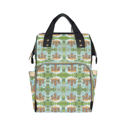 Tiki Wood Island Diaper Bag Backpack