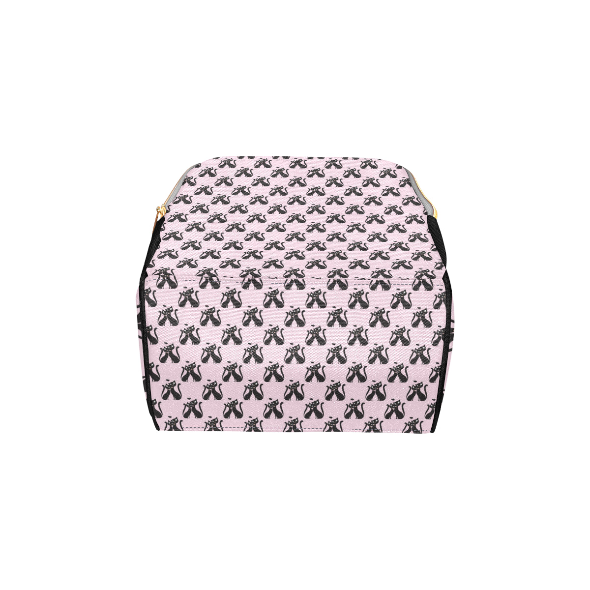 Black Cat Pattern Print Design 01 Diaper Bag Backpack