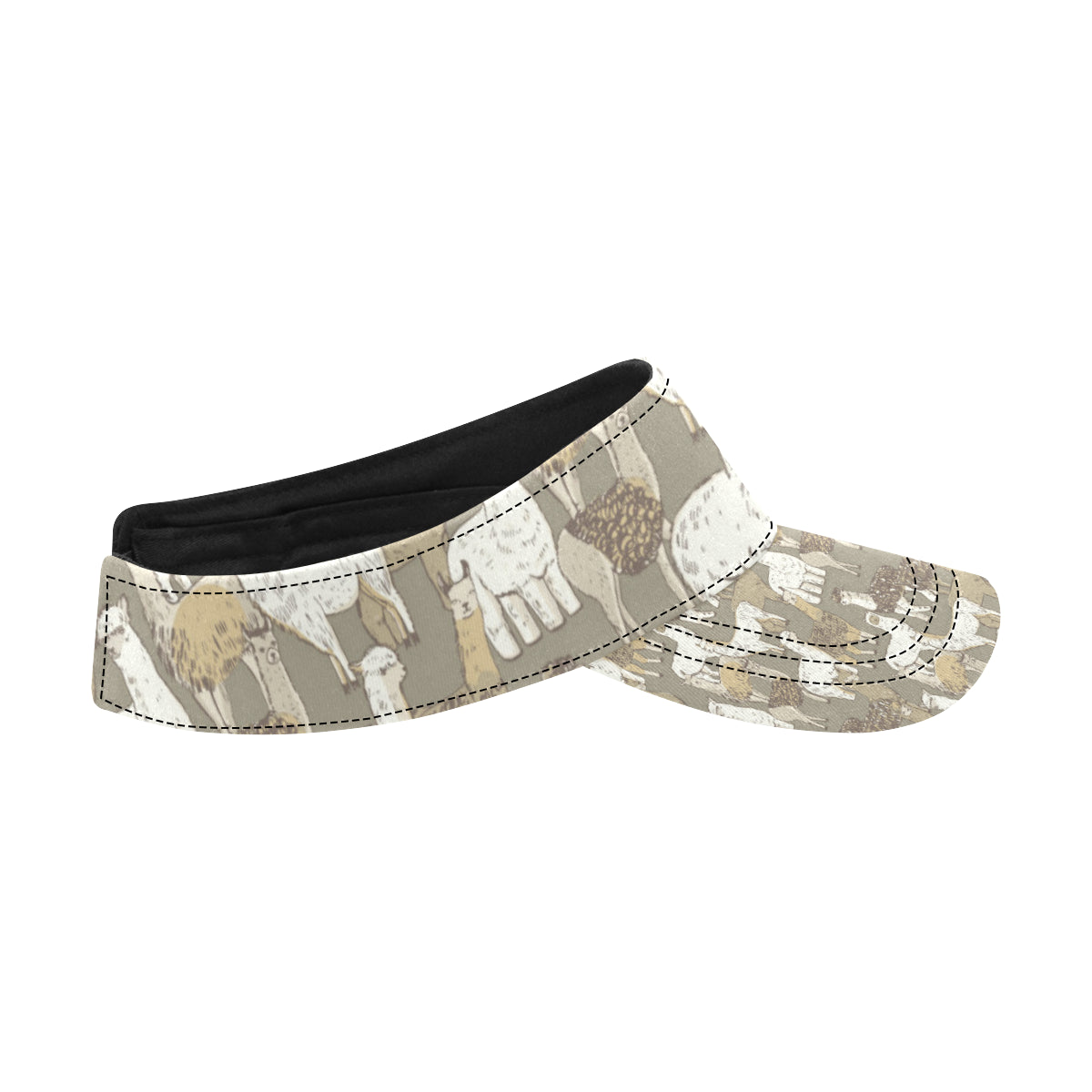 Alpaca Pattern Print Design 01 Unisex Sun Visor