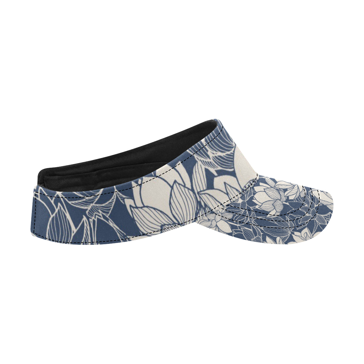 Water Lily Pattern Print Design WL04 Unisex Sun Visor