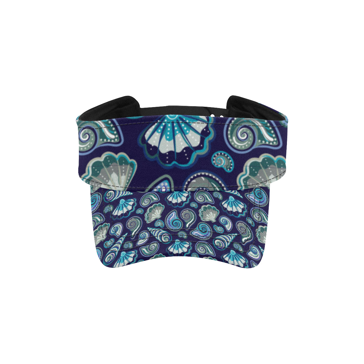 Beach Seashell Blue Print Unisex Sun Visor
