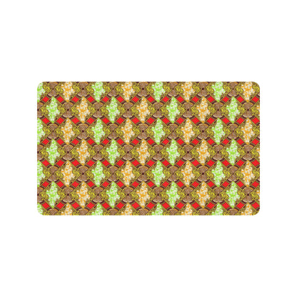 African Classic Print Pattern Rubber Doormat