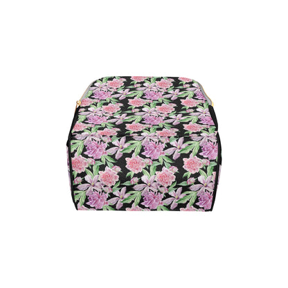 Peony Pattern Print Design PE08 Diaper Bag Backpack