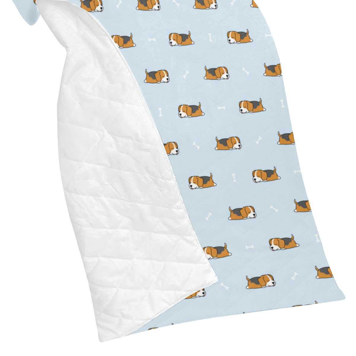 Beagle Pattern Print Design 06 Premium Quilt