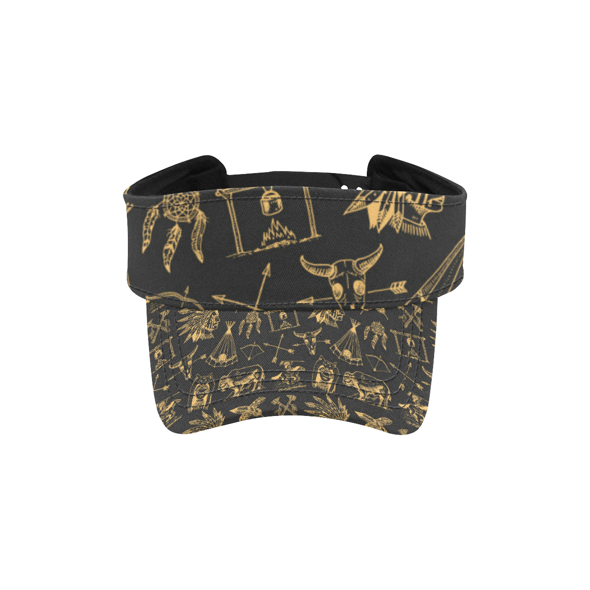 American indian Gold Style Unisex Sun Visor