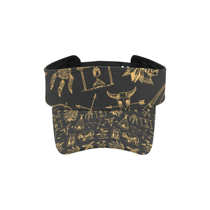 American indian Gold Style Unisex Sun Visor