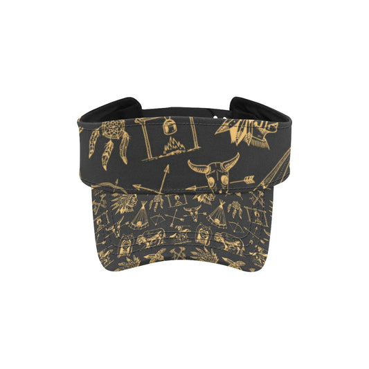 American indian Gold Style Unisex Sun Visor