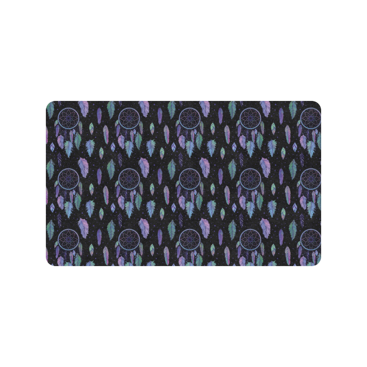 Dream Catcher Tribal Design Rubber Doormat