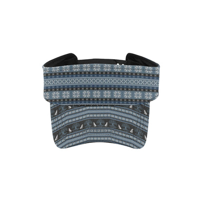 Wolf Tree of Life Knit Design Print Unisex Sun Visor