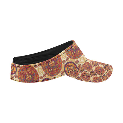Calendar Aztec Pattern Print Design 01 Unisex Sun Visor