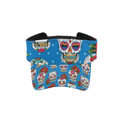 Sugar Skull Rose Pattern Unisex Sun Visor