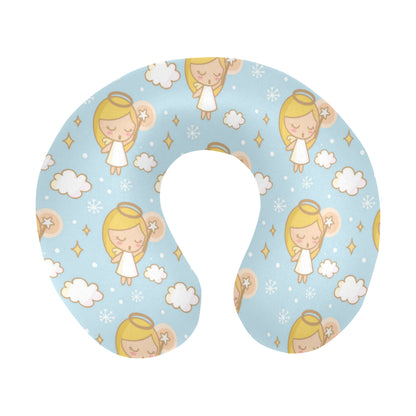 Angel Pattern Print Design 05 U-Shaped Travel Neck Pillow