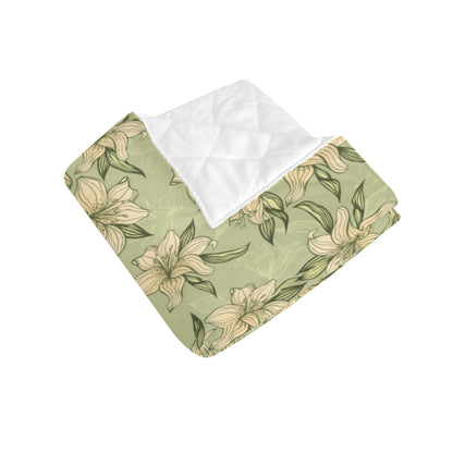 Lily Pattern Print Design LY06 Premium Quilt