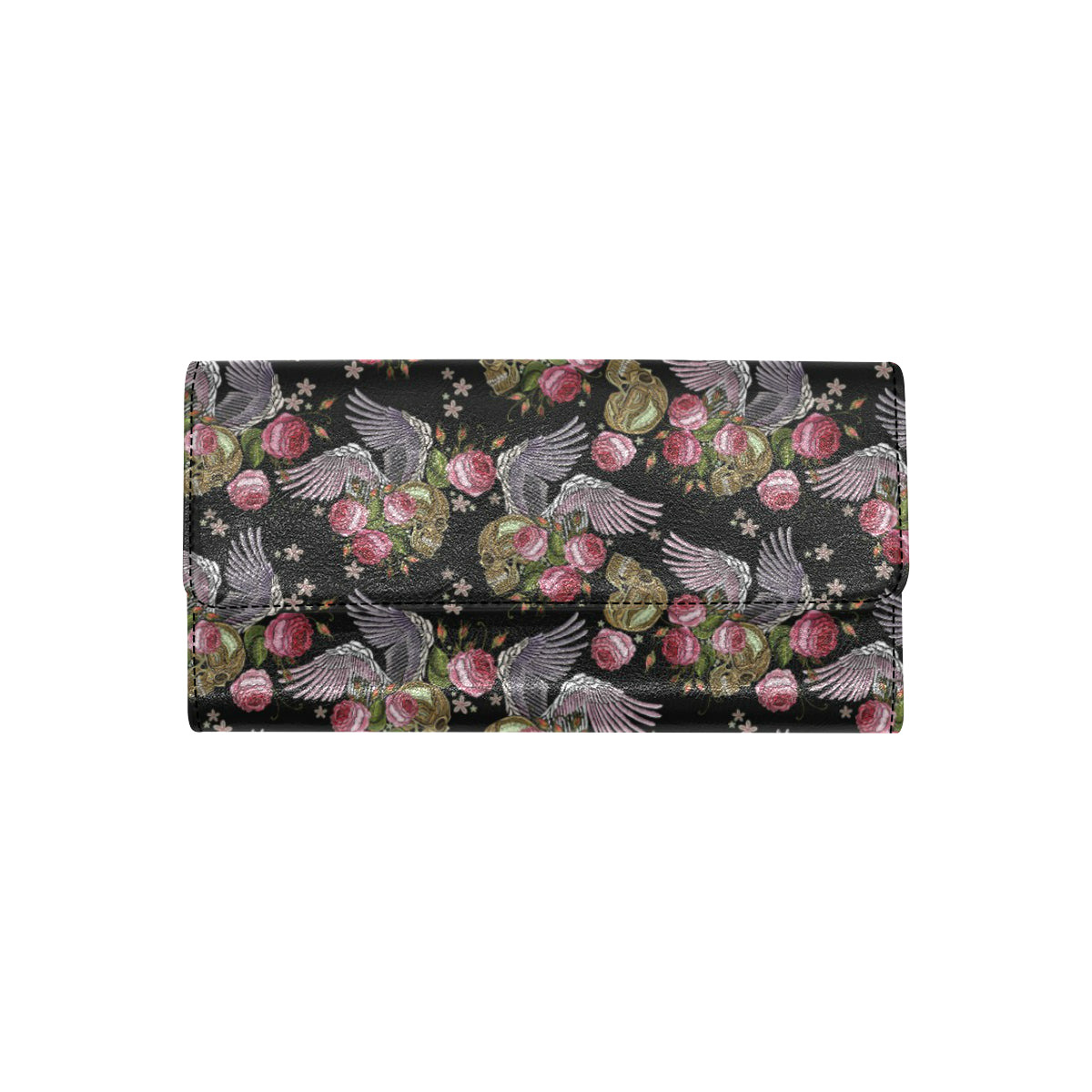 Angel Wings Pattern Print Design 06 Women's Trifold Wallet