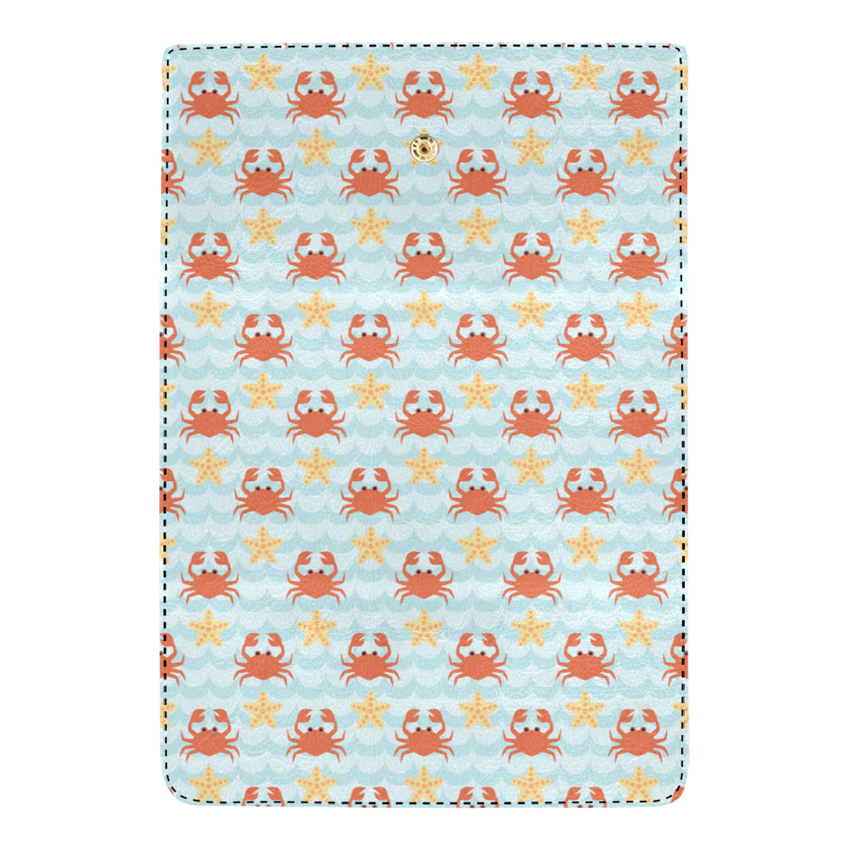 Crab Pattern Print Design 03 Women's Trifold Wallet