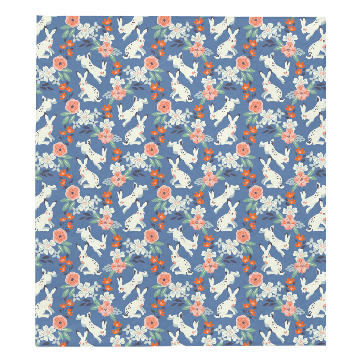 Bunny Pattern Print Design 07 Premium Quilt