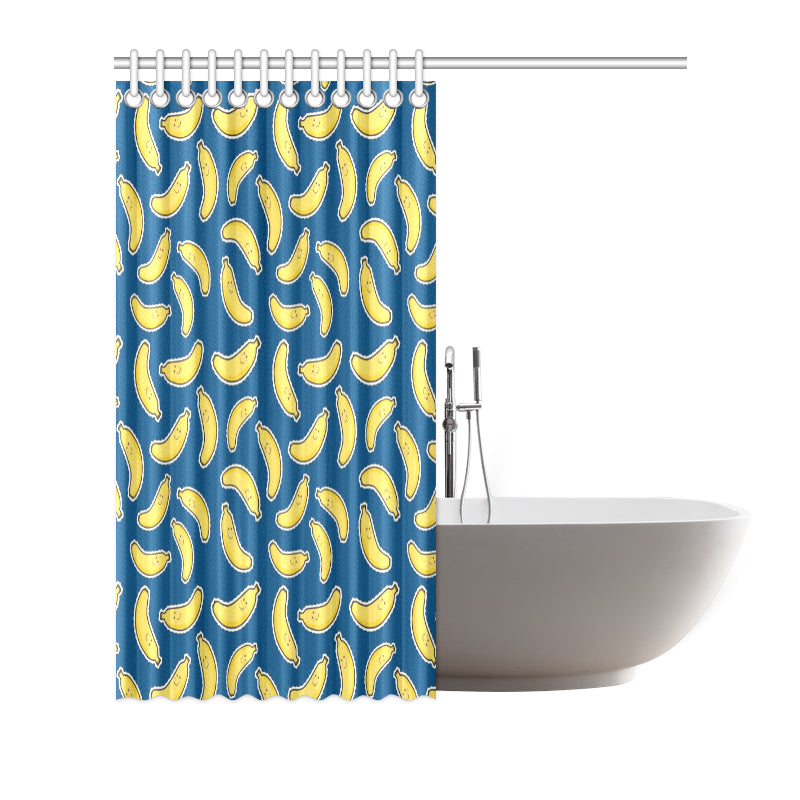 Banana Pattern Print Design BA03 Shower Curtain
