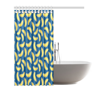 Banana Pattern Print Design BA03 Shower Curtain