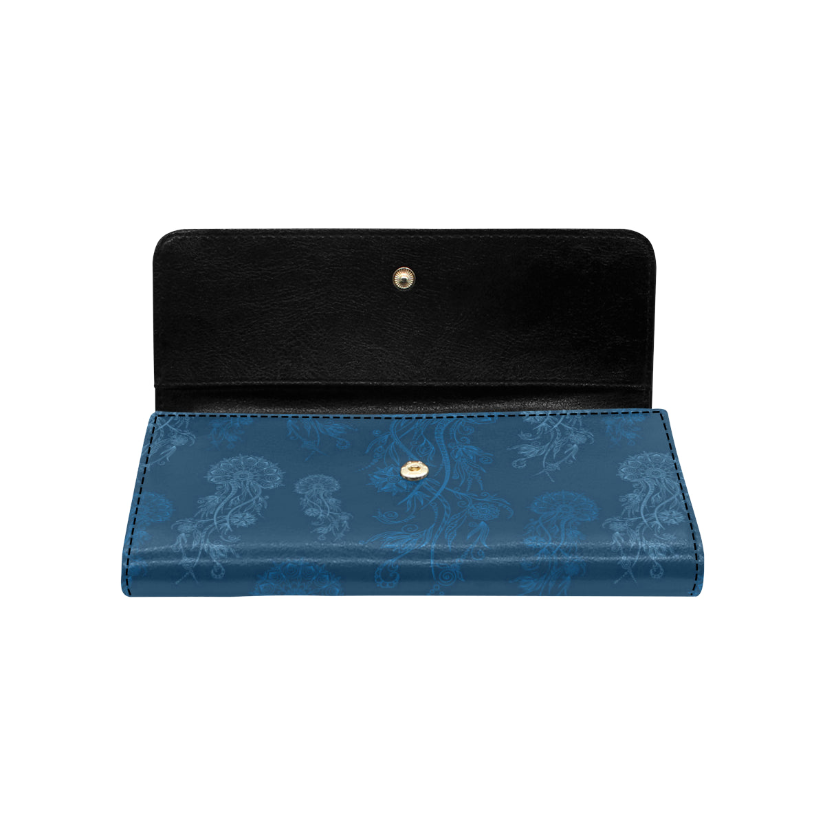 Jellyfish Pattern Print Design 01 Women's Trifold Wallet