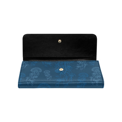 Jellyfish Pattern Print Design 01 Women's Trifold Wallet