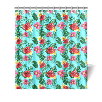 Hibiscus Hawaiian Flower Shower Curtain