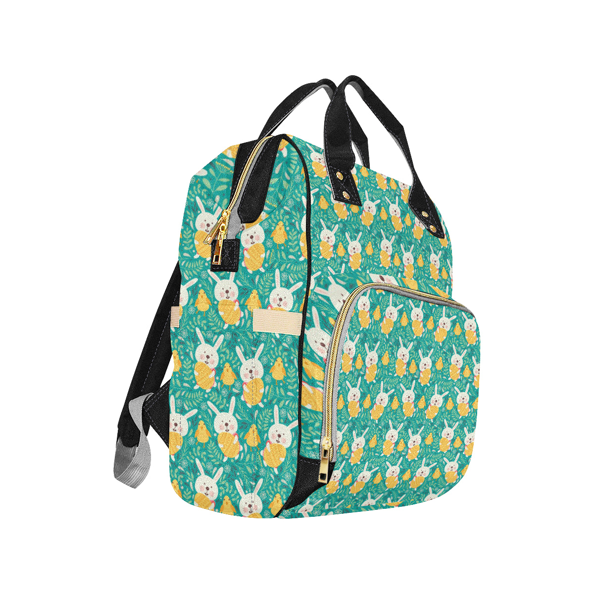 Easter Eggs Pattern Print Design RB02 Diaper Bag Backpack