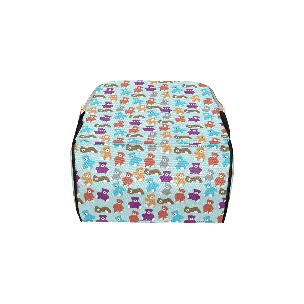 Bear Cute Pattern Print Design 03 Diaper Bag Backpack