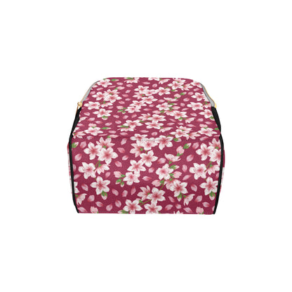 Cherry Blossom Pattern Print Design CB06 Diaper Bag Backpack