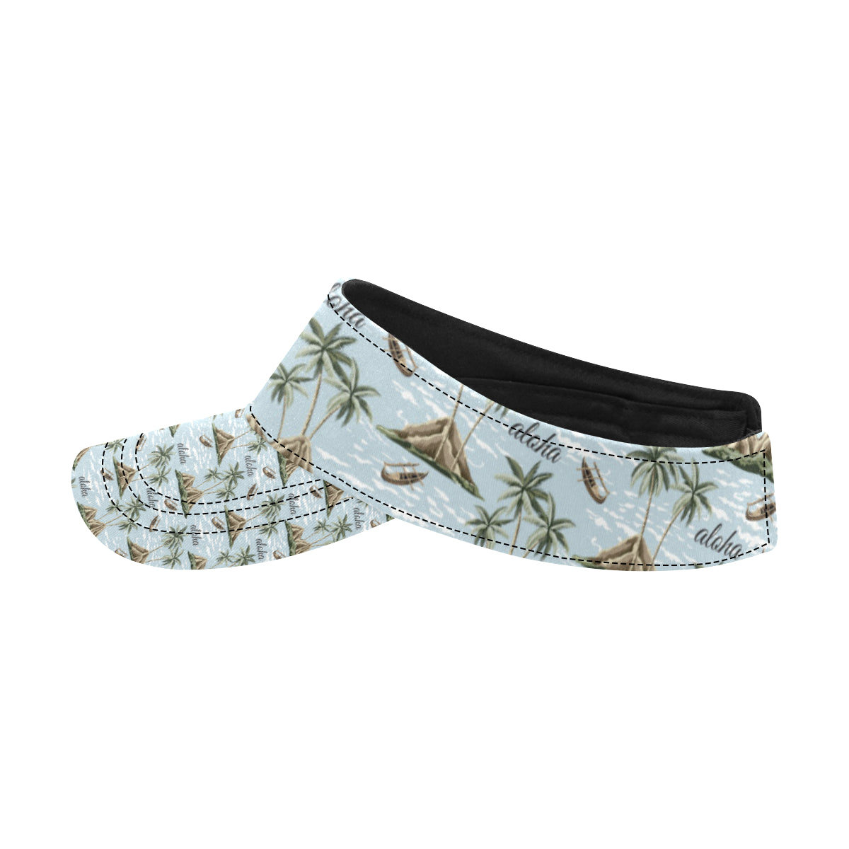 Aloha Hawaii island Design Themed Print Unisex Sun Visor
