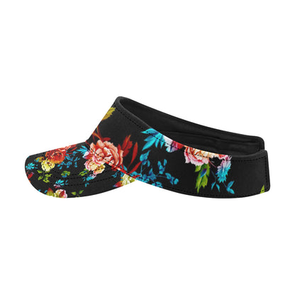 Peony Pattern Print Design PE07 Unisex Sun Visor