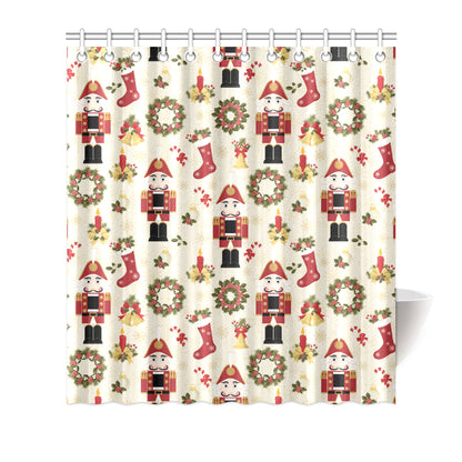 Nutcracker Pattern Print Design A01 Shower Curtain