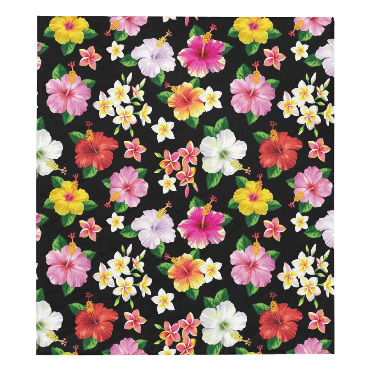 Hibiscus Pattern Print Design HB025 Premium Quilt