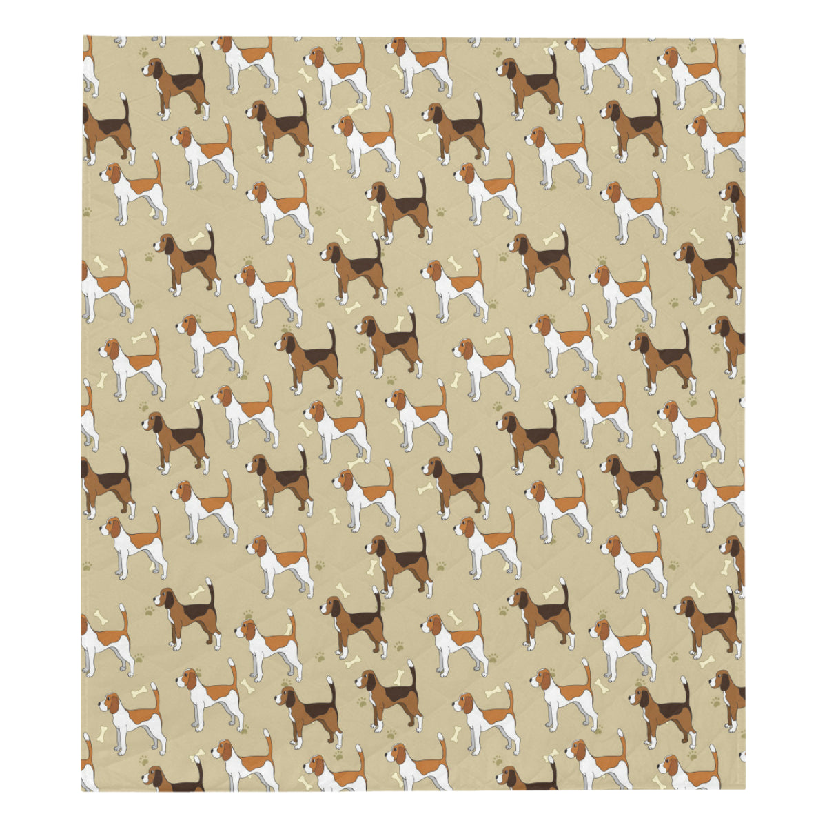 Beagle Pattern Print Design 01 Premium Quilt