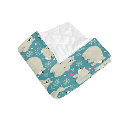 Bear Pattern Print Design BE04 Premium Quilt