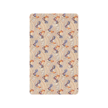 Chicken Boho Style Pattern Rubber Doormat