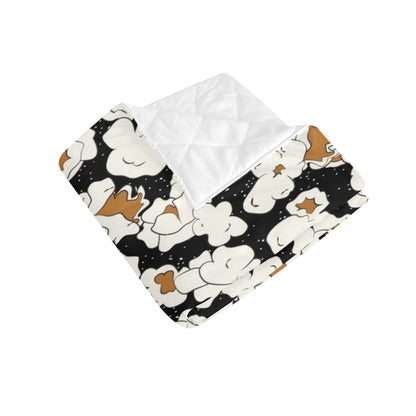 Popcorn Pattern Print Design A02 Premium Quilt