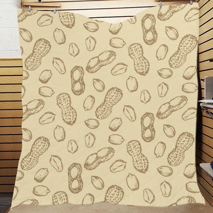 Peanut Pattern Print Design A02 Premium Quilt