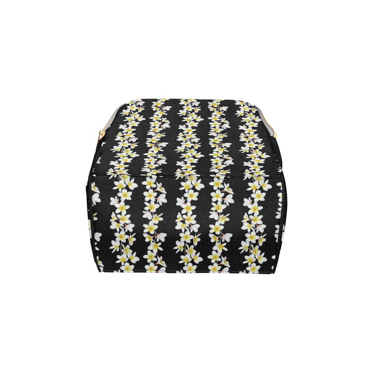 White Plumeria Pattern Print Design PM08 Diaper Bag Backpack