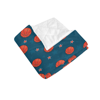 Basketball Pattern Print Design 02 Premium Quilt