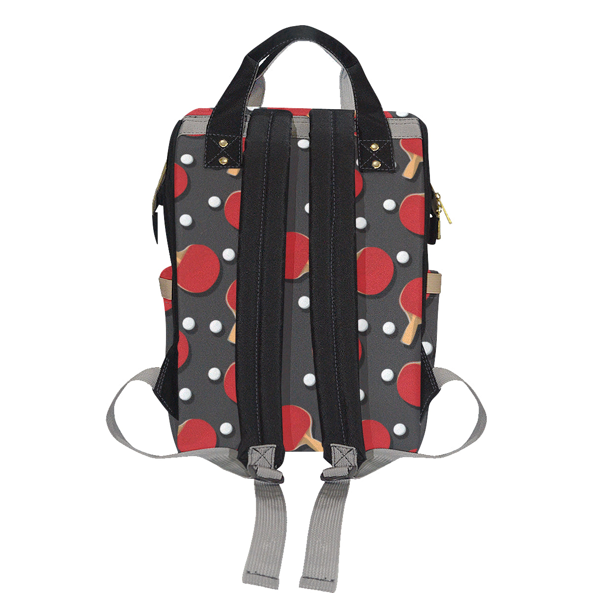 Ping Pong Pattern Print Design A05 Diaper Bag Backpack