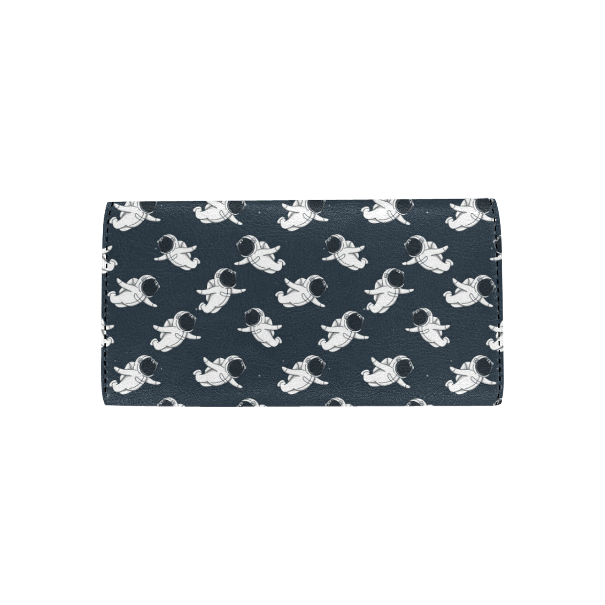 Astronaut Pattern Print Design 02 Women's Trifold Wallet