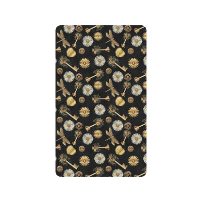 Steampunk Dragonfly Design Themed Print Rubber Doormat