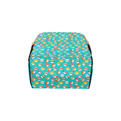 Sushi Themed Print Diaper Bag Backpack
