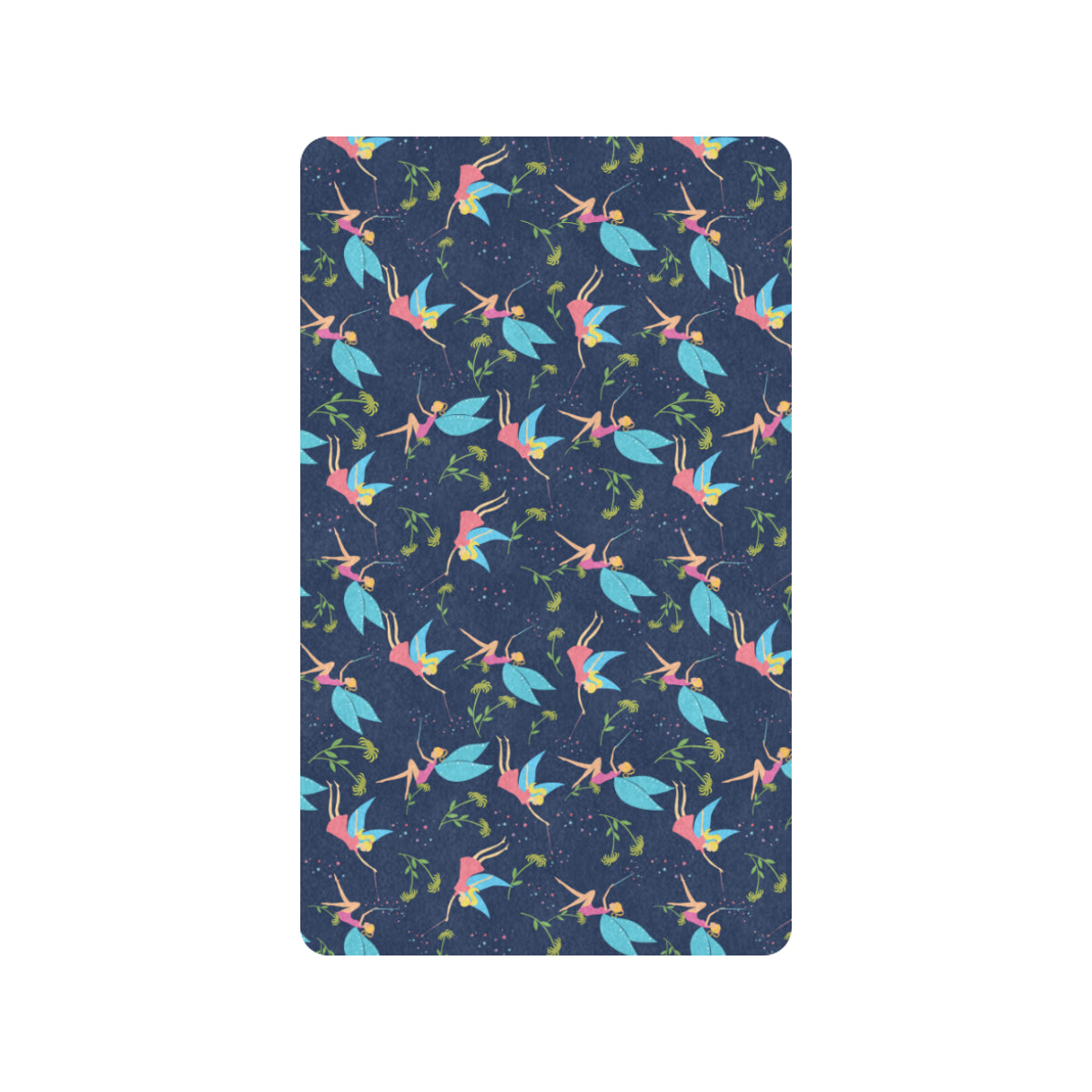 Fairy with flower Print Pattern Rubber Doormat