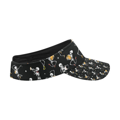 Skeleton Dance Print Unisex Sun Visor