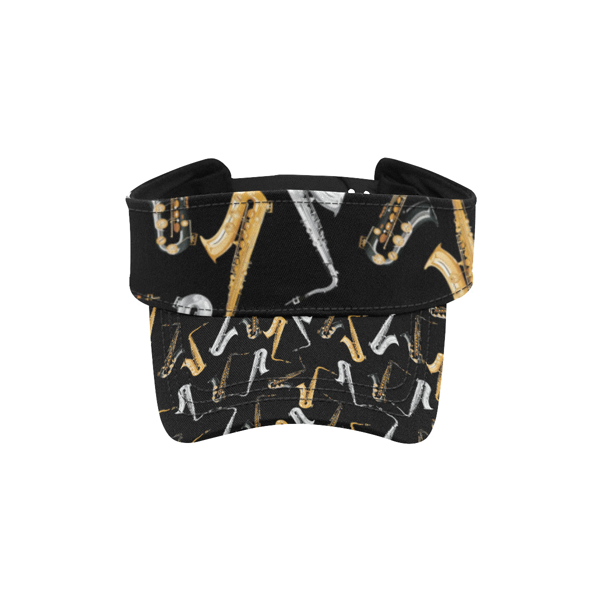 Saxophone Pattern Print Design 01 Unisex Sun Visor