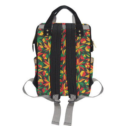 Rastafarian Pattern Print Design A03 Diaper Bag Backpack